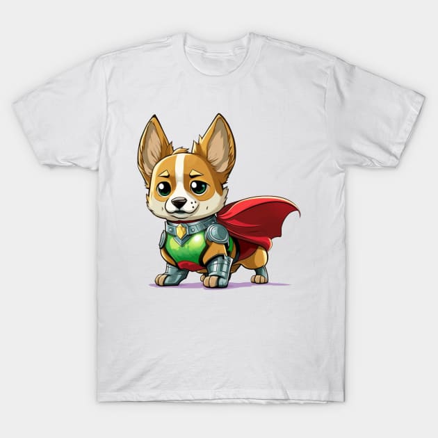 Super corgi, superhero dog T-Shirt by Shaani